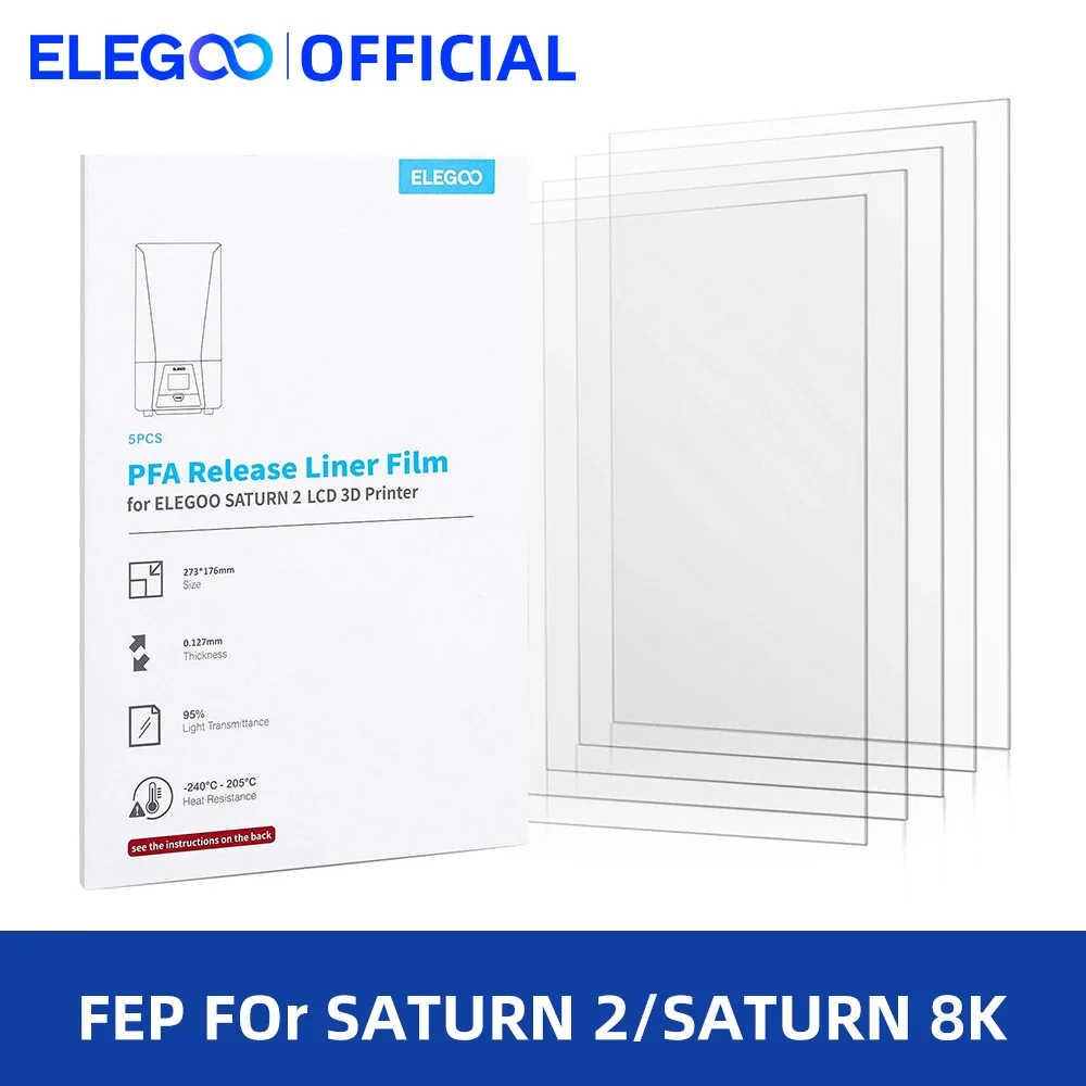 ELEGOO Filme PFA FEP V2.0 (5 un.)