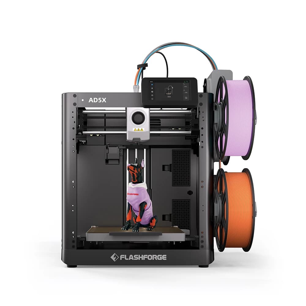 FLASHFORGE AD5X 3d Printer Multi-Color Printing Intelligent Filament System One-Click Auto Leve