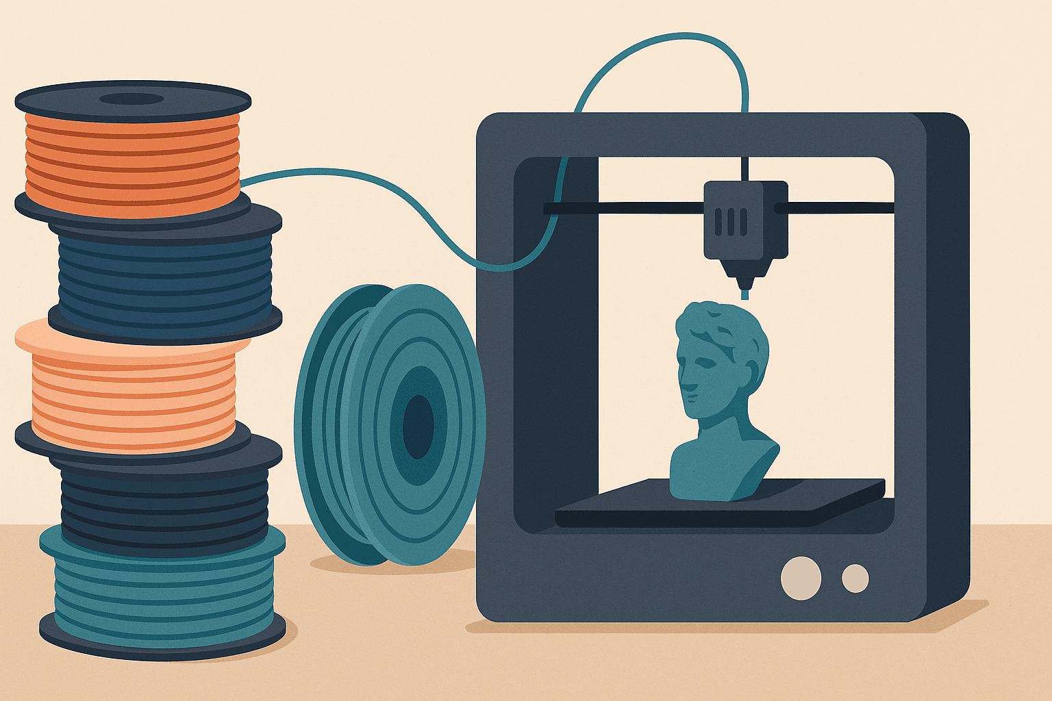 Filamento PLA, PETG, ABS, ASA ou TPU? Descubra Qual Material é Ideal para Cada Projeto